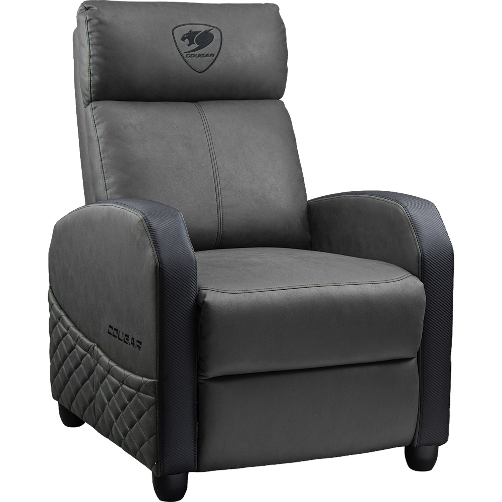 כורסת גיימינג דמוי עור מעוצבת Cougar &lrm;Ranger Elite Jet Gray