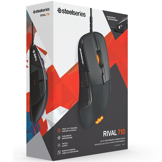 עכבר גיימינג חוטי כולל מסך oled ותאורה steelseries