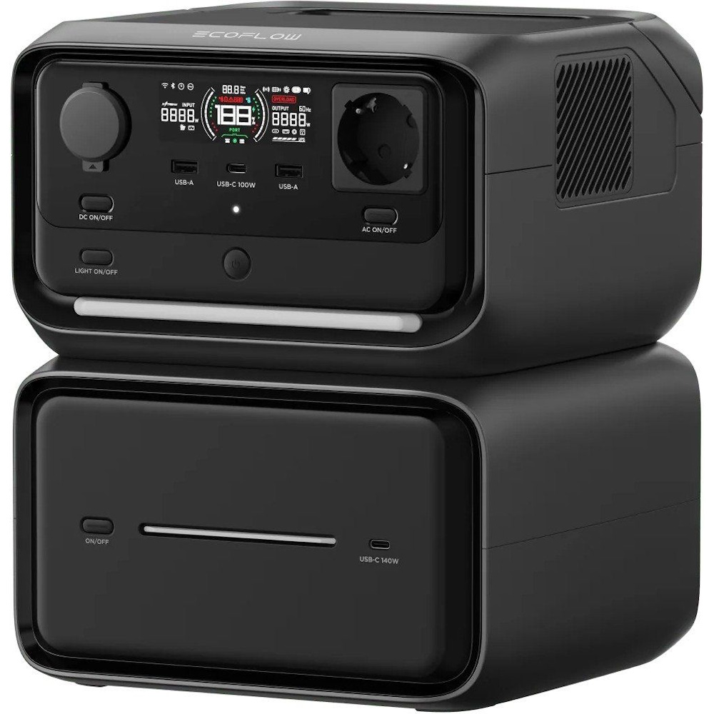 תחנת כוח ניידת 600W‏ 858Wh ‏EcoFlow &lrm;River 3 Max Plus