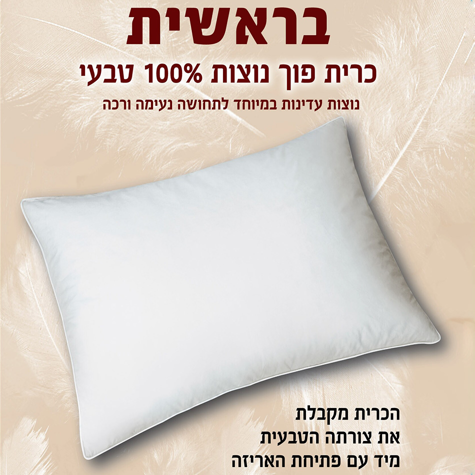 כרית פוך נוצות romantex
