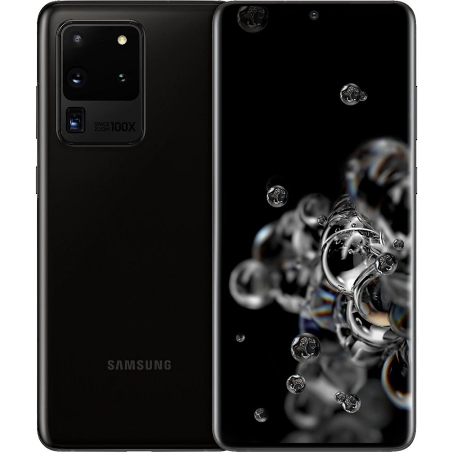 סרטון - טלפון סלולרי &quot6.9 samsung  סמסונג  galaxy s20 ultra sm-g988 שחור (יבואן רשמי)