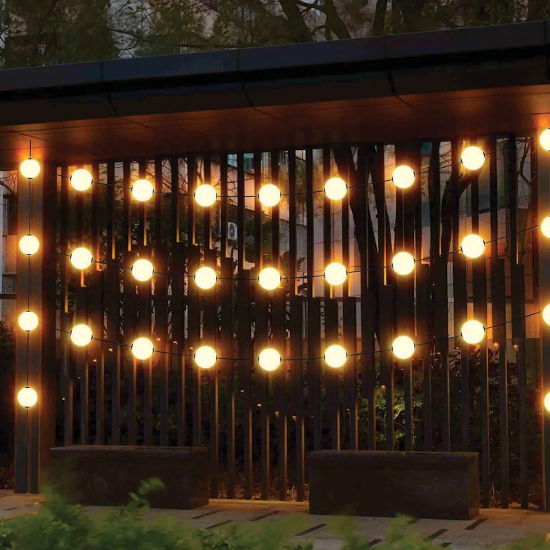 גרלנדה כדורים - 10.5 מטר כולל 15 נורות led ‏semicom