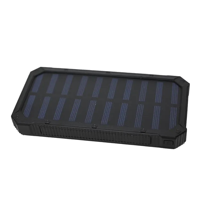 סוללת גיבוי נטענת סולארית משולבת פנס - semicom 10,000mah