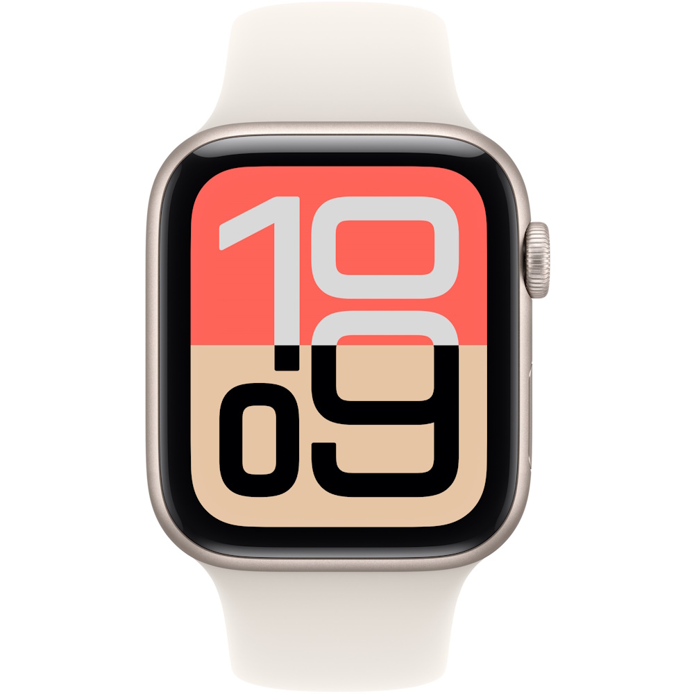watch se 3 gps+cellular 44mm starlight aluminum case with starlight sport band - m/l יבואן רשמי apple