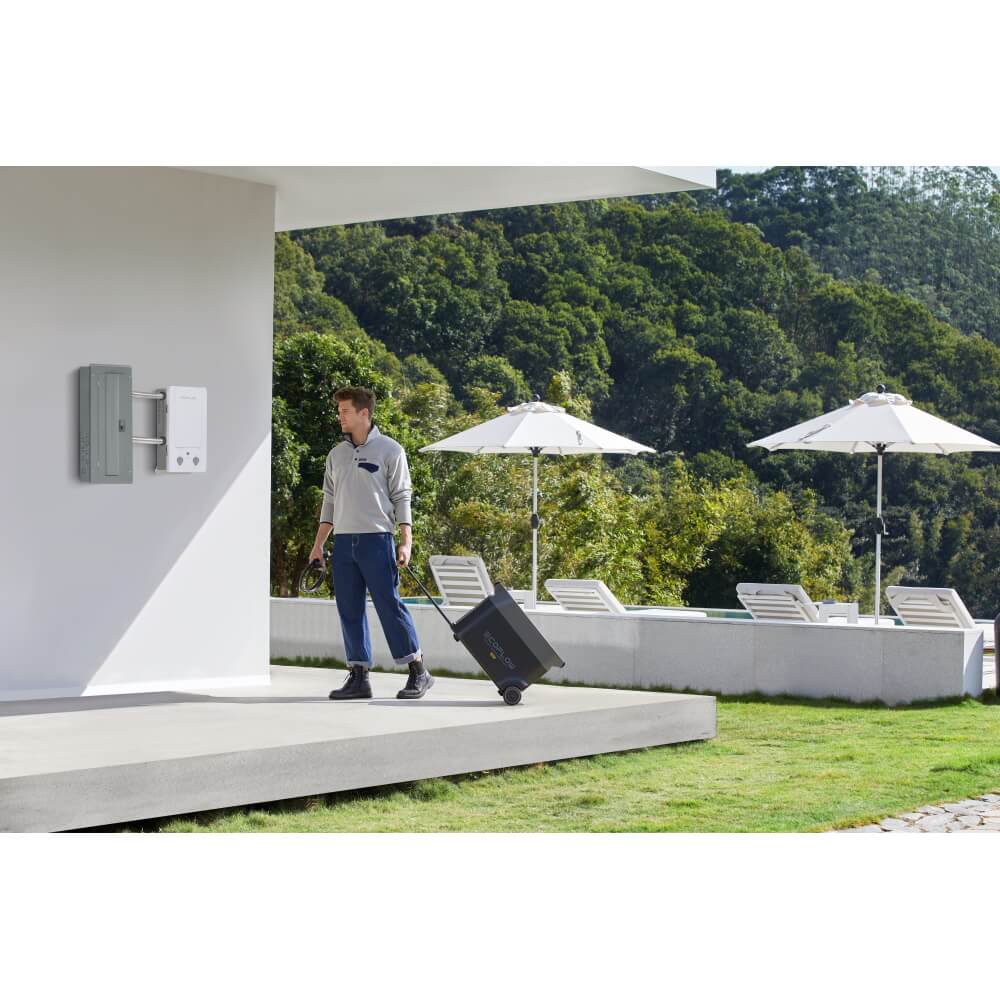 סט תחנת כוח ניידת 3600wh כולל סוללת הרחבה ו-3 פאנלים סולארים ecoflow 540w