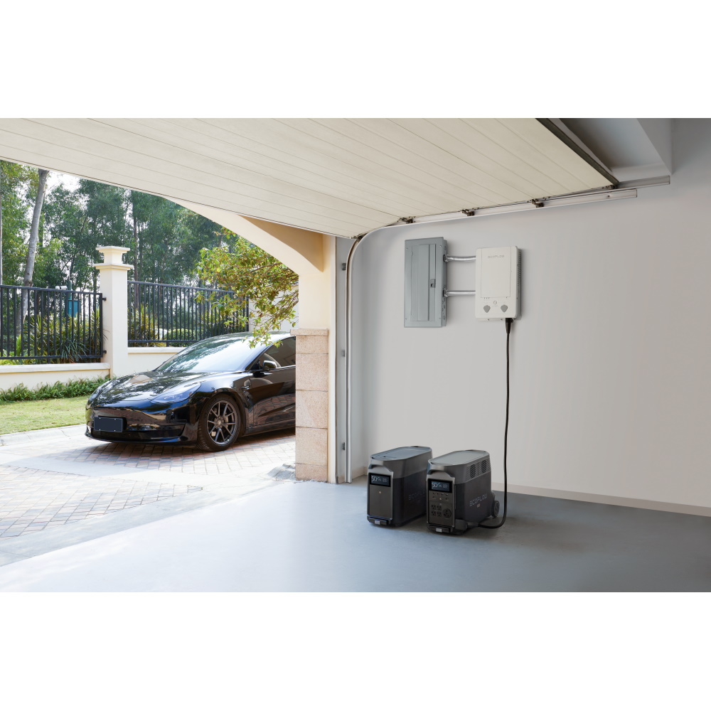 סט 2 תחנות כוח ניידות 3600wh כולל 6 פאנלים סולאריים 540w,פאנל חכם ו-4 סוללות הרחבה ecoflow