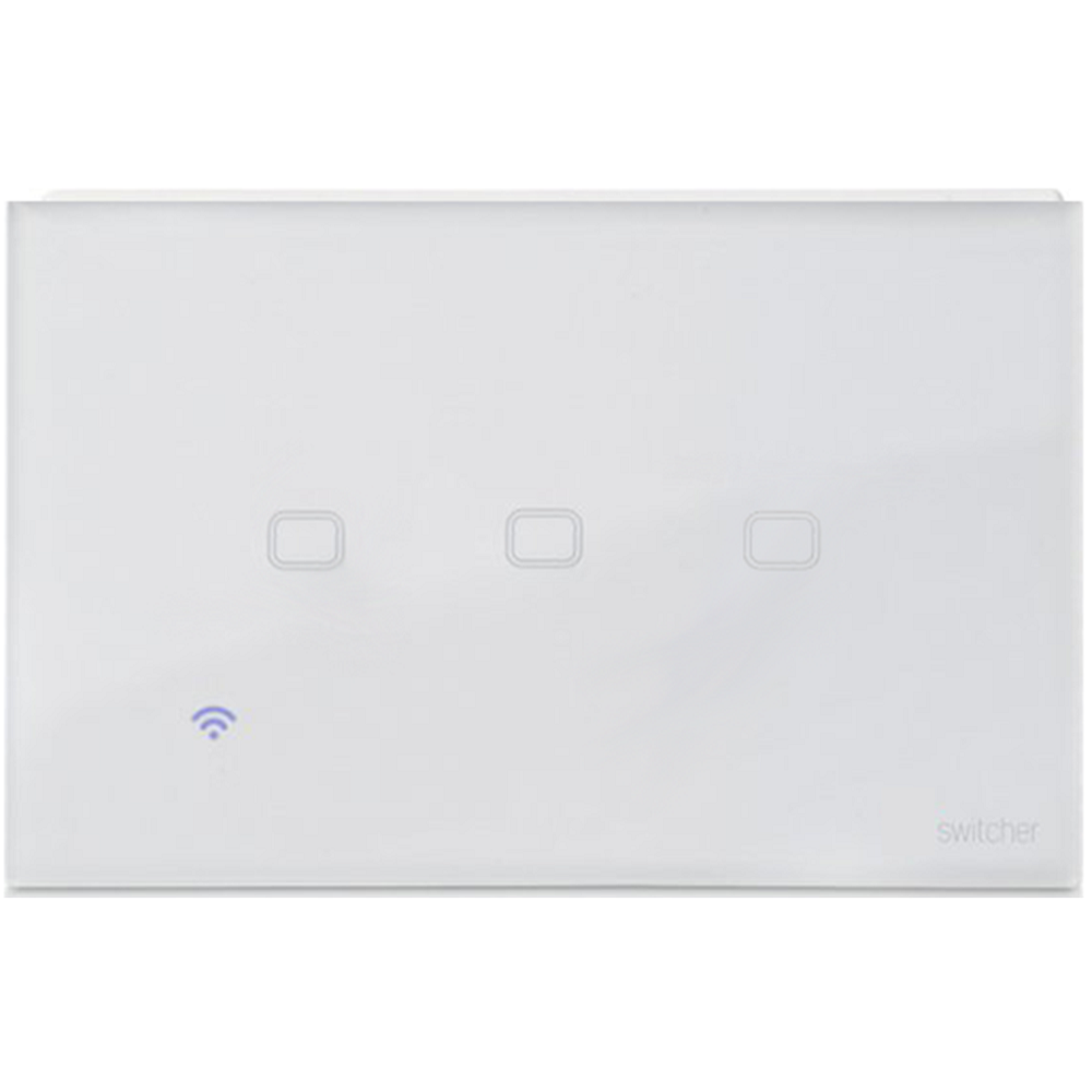 מתג חכם ל-3 תאורות לקופסת גוויס 3 מקום Switcher &lrm;Light SL03 לבן