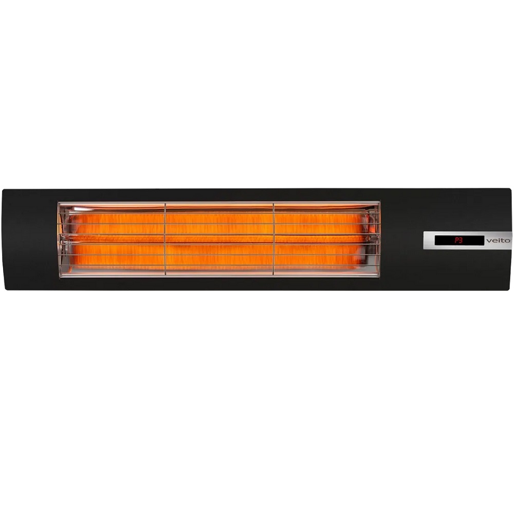 תנור חימום קרבון לתלייה Veito 2500W &lrm;SPACE S - שחור