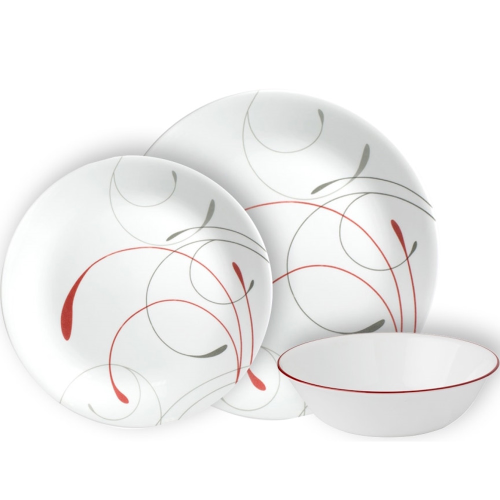 סט צלחות 18 חלקים ל-6 סועדים Corning Corelle &lrm;Splendor Vive z11018