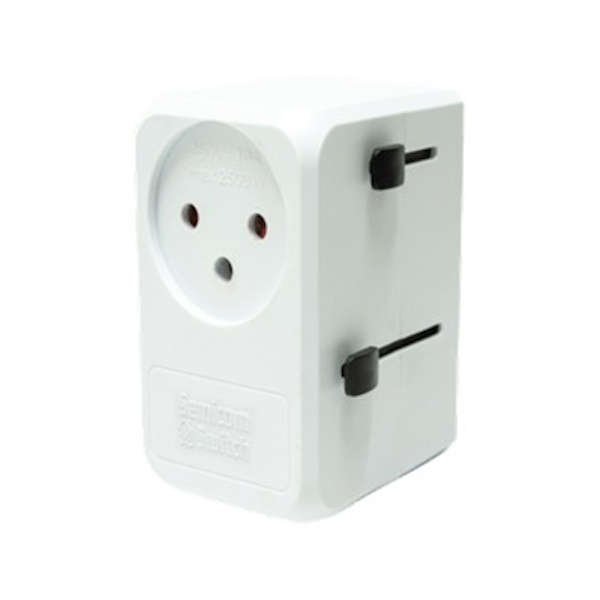 מתאם חשמל אוניברסלי 2500W‏ Semicom &lrm;SW-TADP1