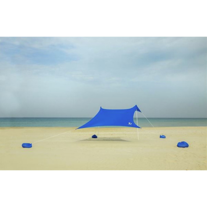 ציליה ענקית לים 6x3.6 מטר Guro &lrm;Sunshade XXXL Blue