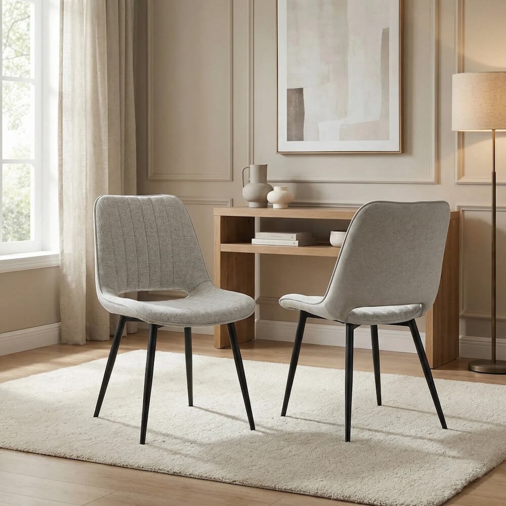 זוג כסאות פינת אוכל מעוצבים home decor