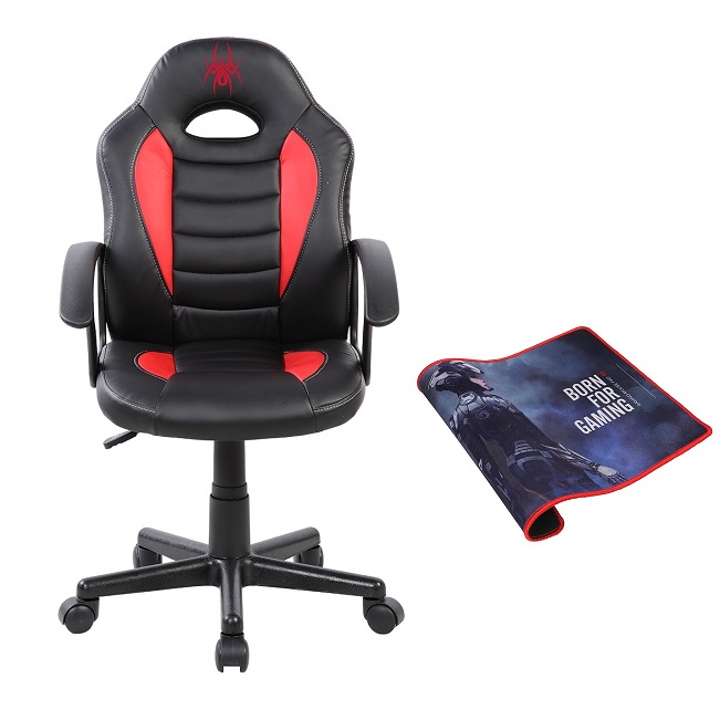 מארז גיימינג הכולל כיסא גיימינג ופד לעכבר spider