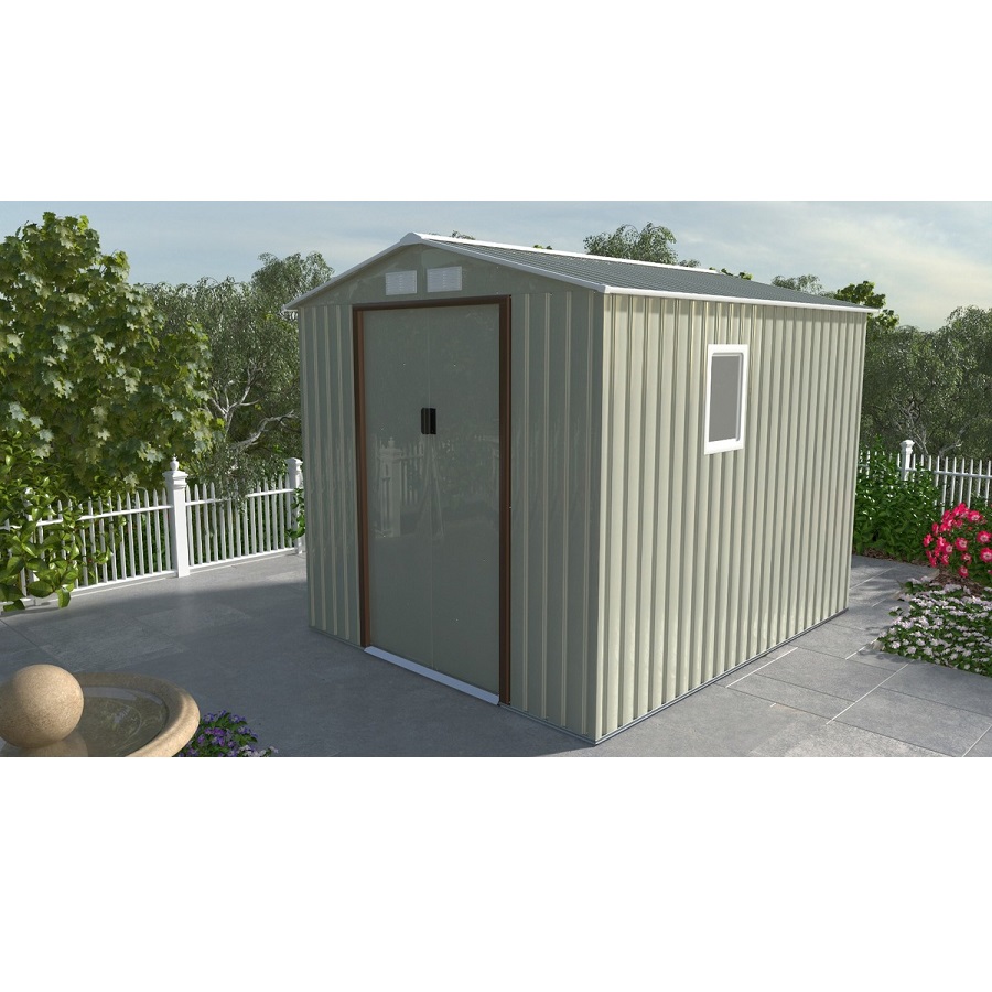 סרטון - מחסן מתכת פרמיום garden top  גארדן טופ  t710 שמנת