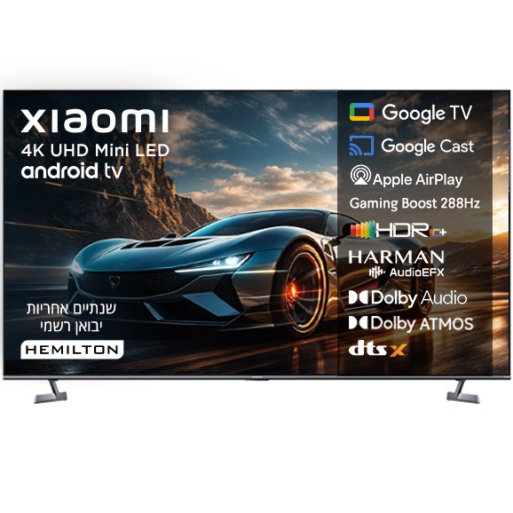 סרטון - טלוויזיה חכמה 55&quot xiaomi miniled 4k  שיאומי  tv s pro miniled 55 (2026) l55mb-sme