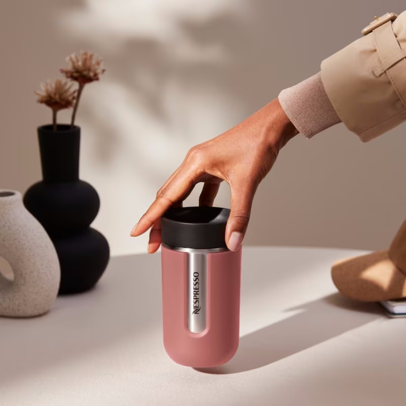travel mug small terracotta nespresso