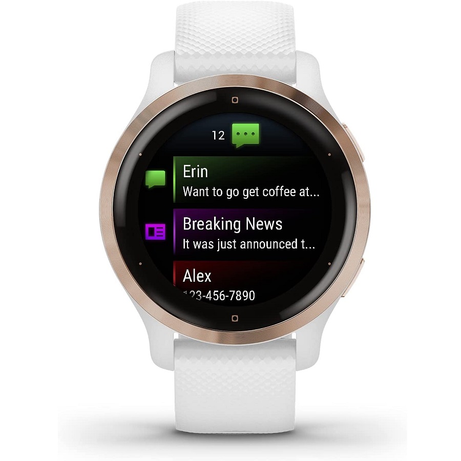 venu 2s rose gold / white garmin