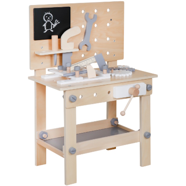 תמונה של שולחן כלי עבודה מעץ לילדים bubu