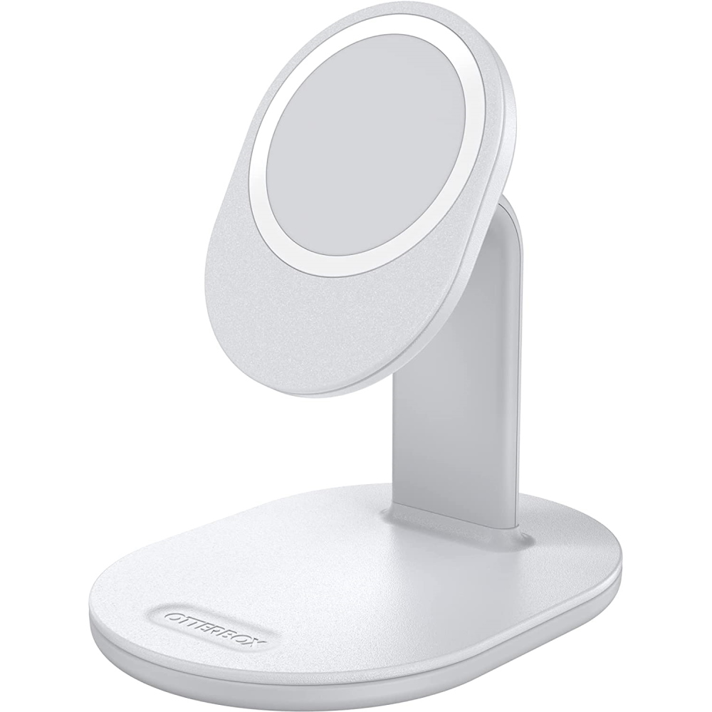 מעמד לטעינה אלחוטית ב-OtterBox MagSafe &lrm;Magnetic Wireless Charging Stand - white