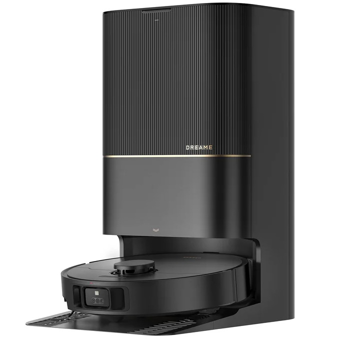 שואב אבק רובוטי שוטף כולל עמדת ריקון עצמי Dreame &lrm;X40 Ultra Complete - שחור