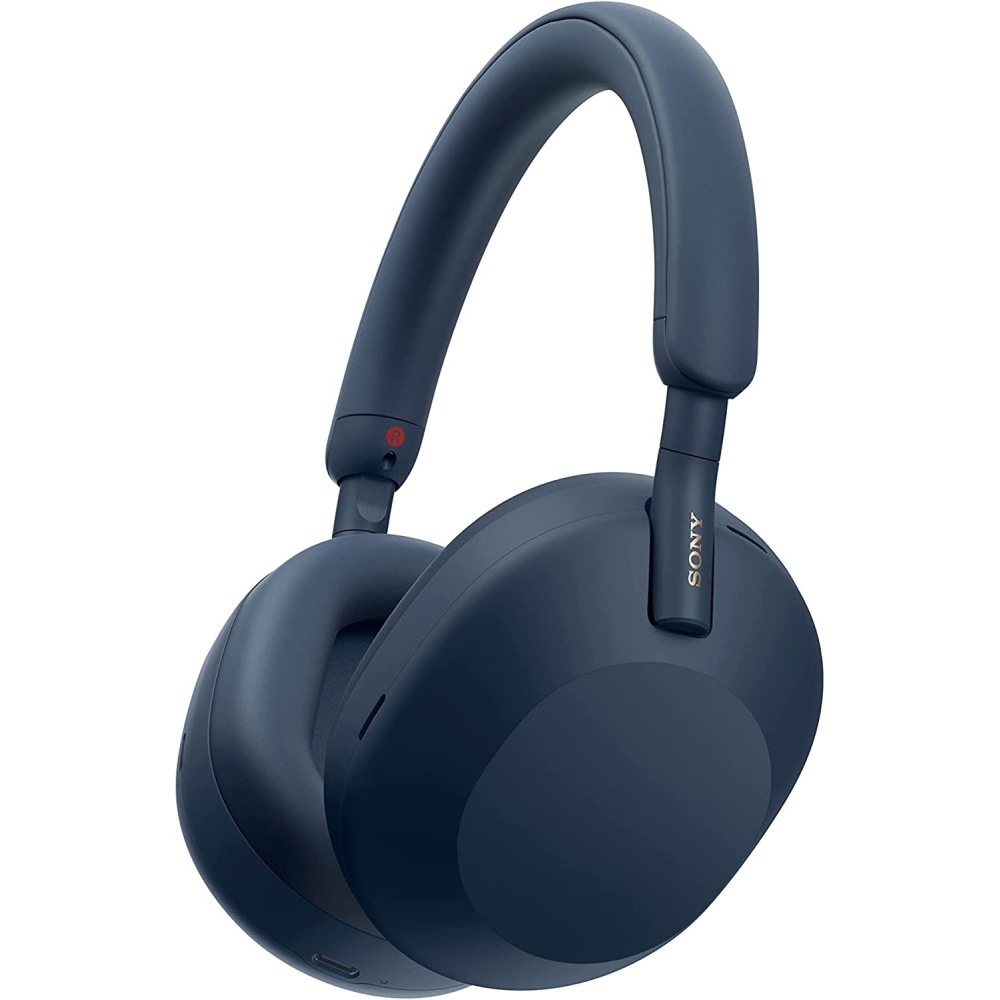 אוזניות אלחוטיות Over Ear כולל ביטול רעשים SONY &lrm;WH-1000XM5 כחול