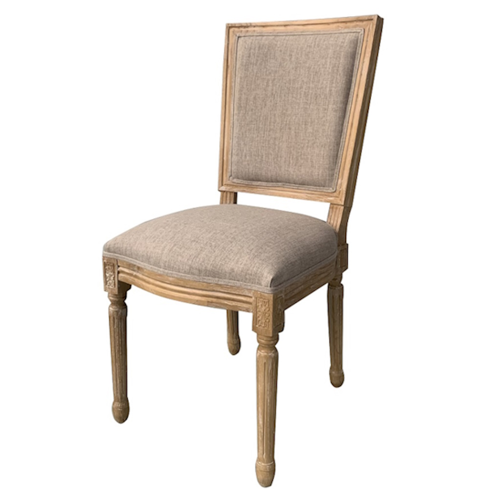 כסא משענת מרובעת Country Chic &lrm;XMS-CB2180-ZN123-3