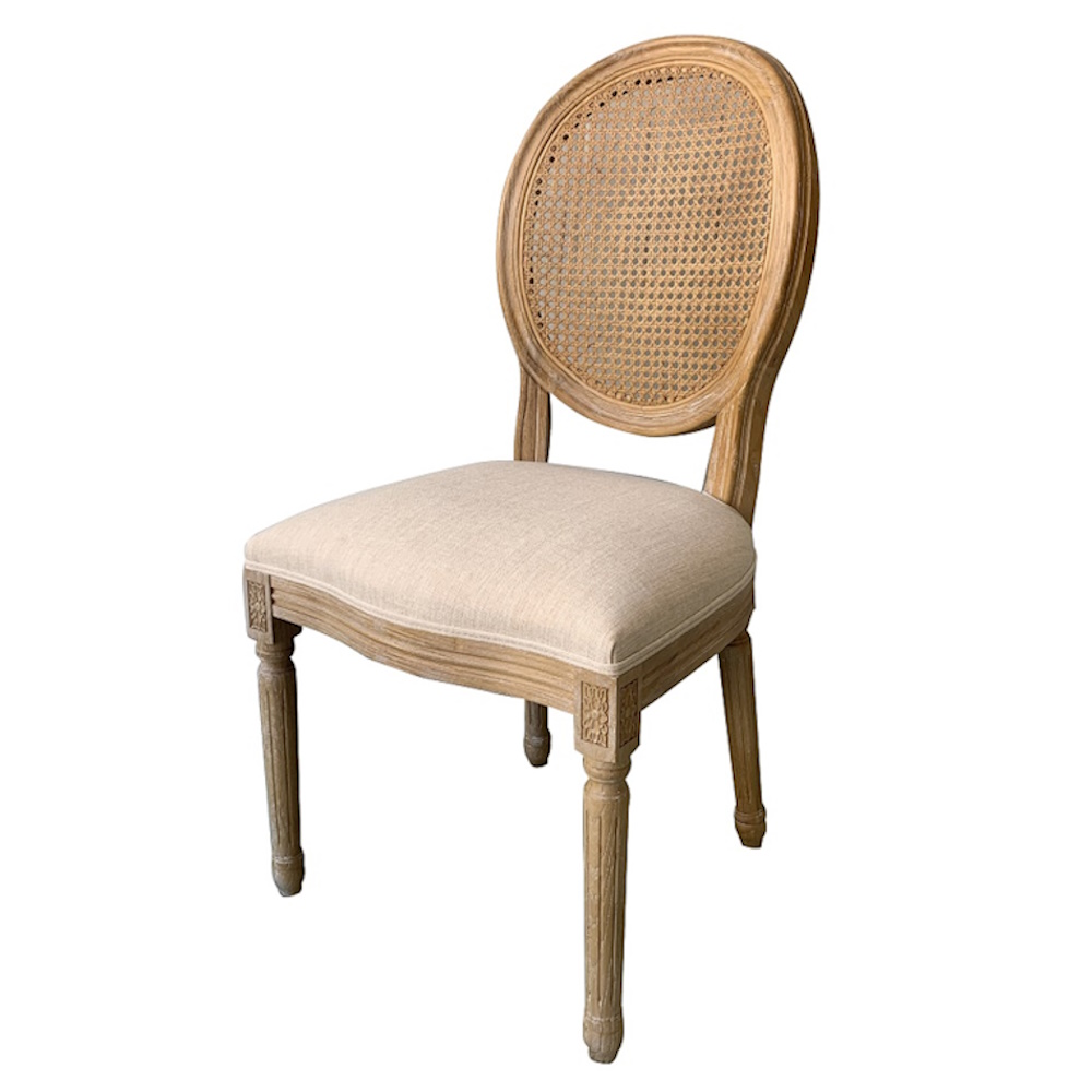 כסא משענת עגולה ראטן Country Chic &lrm;XMS-CB2662B ZN123-2 RATTAN