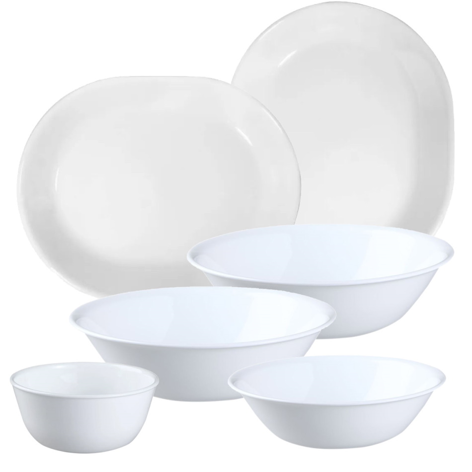 סט כלי הגשה 6 חלקים Corning by Corelle &lrm;Winter frost Z29078