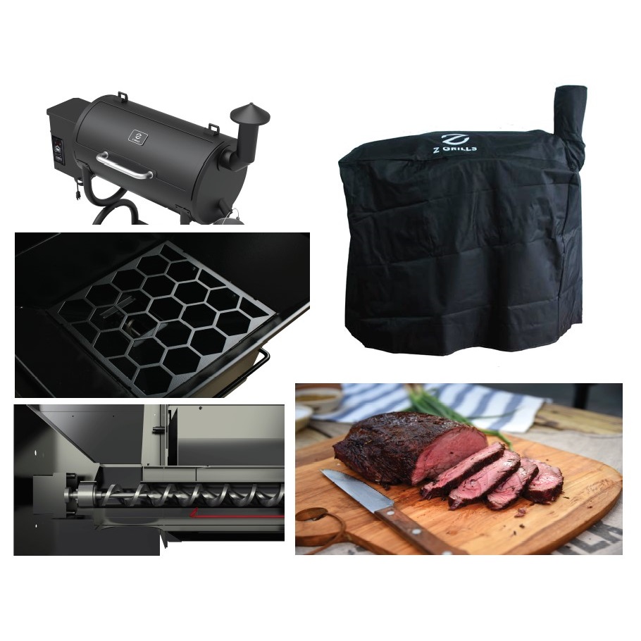 מעשנת פלט חשמלית + כיסוי z-grills
