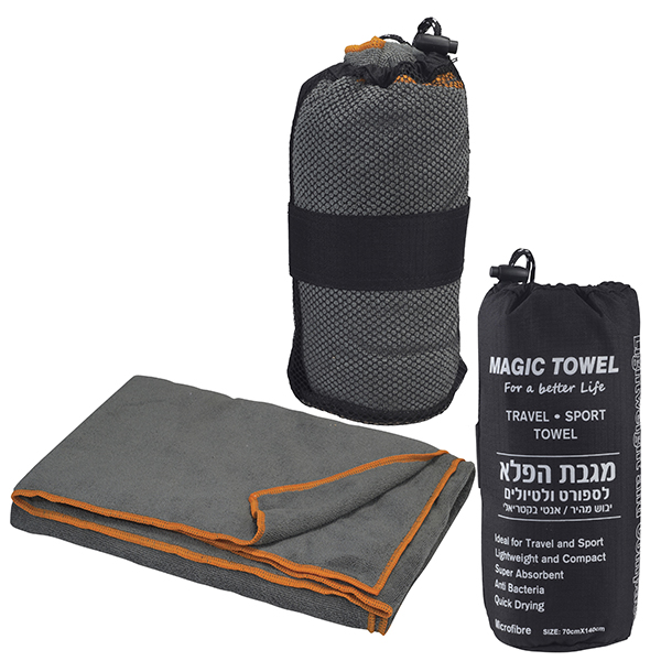 microfiber 140x70 אפור