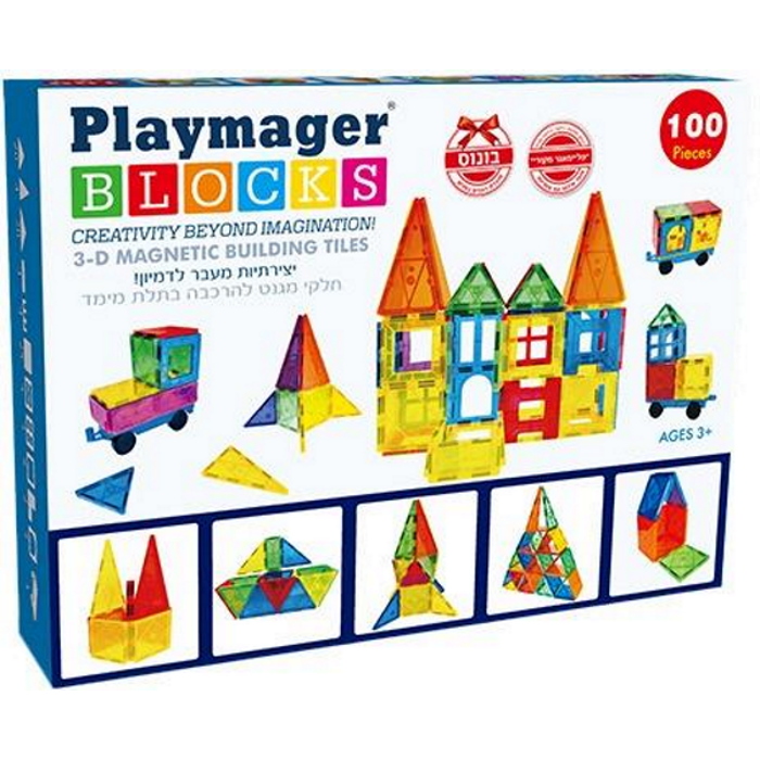 משחק מגנטים והרכבה בתלת מימד playmager