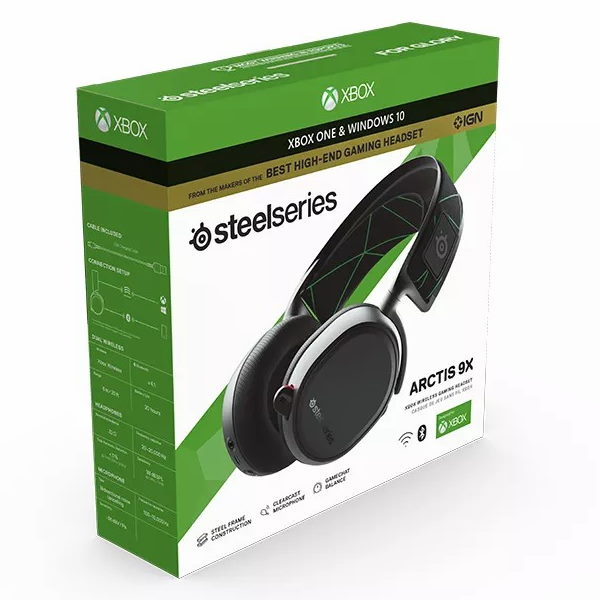 אוזניות גיימינג אלחוטיות כולל מיקרופון ל-steelseries xbox