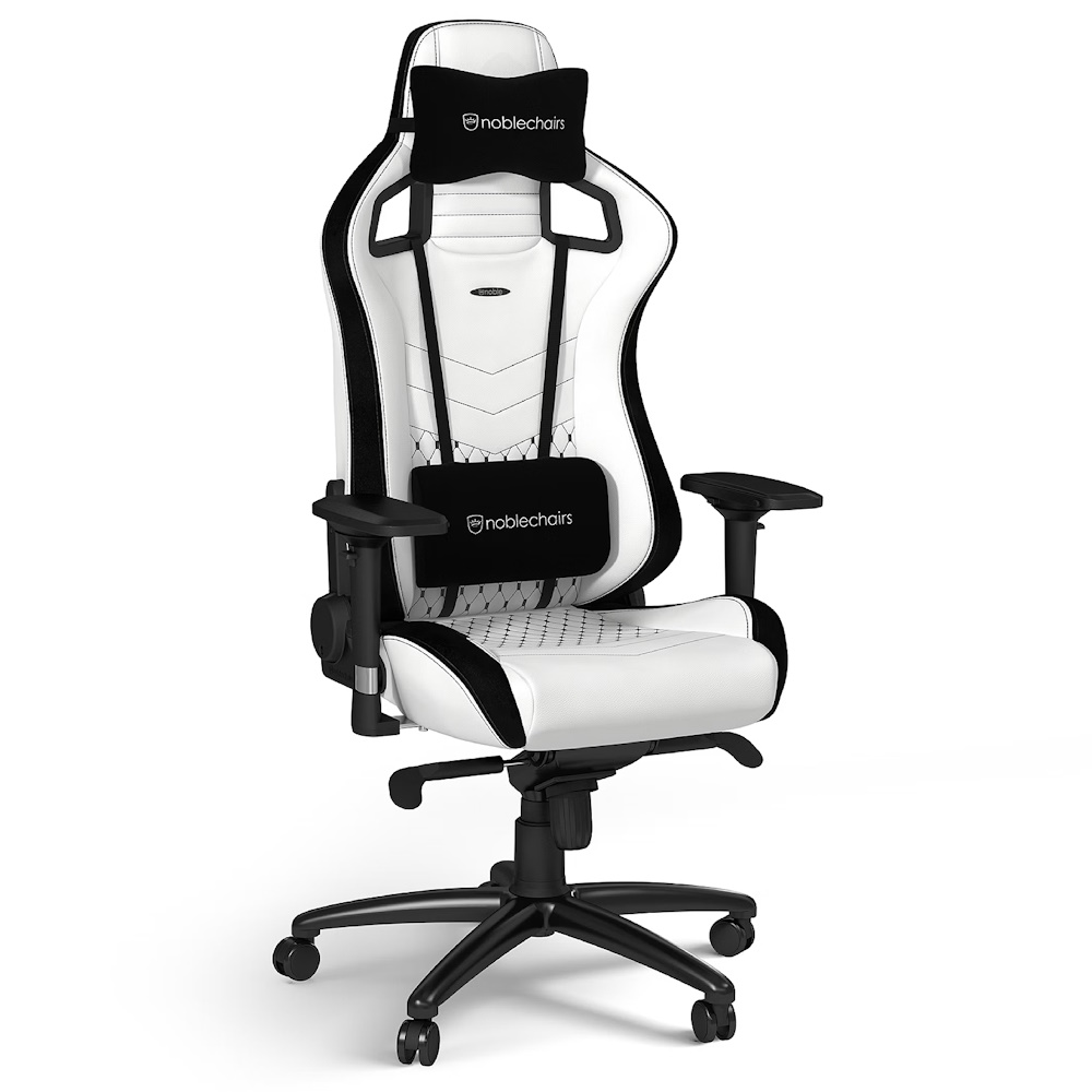 כיסא גיימיניג Noblechairs &lrm;EPIC WHITE/BLACK