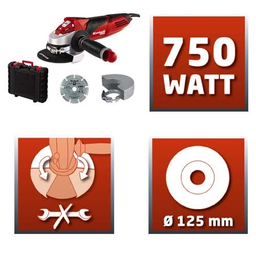 משחזת 5 einhell 750w  kit