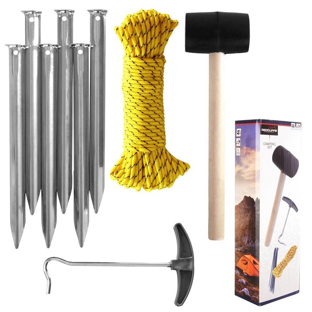 ערכה להקמת ופירוק אוהלים - 9 חלקים Redcliffs‏ &lrm;Setup Kit 9