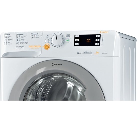 תמונה של מכונת כביסה משולבת מייבש 9 קג indesit