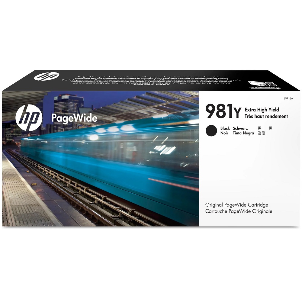 טונר שחור מקורי HP &lrm;PageWide 981Y L0R16A