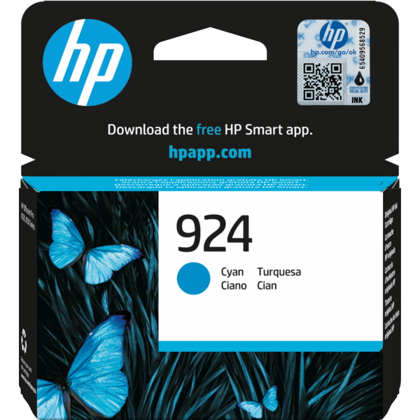 ראש דיו ציאן מקורי HP &lrm;4K0U3NE 924