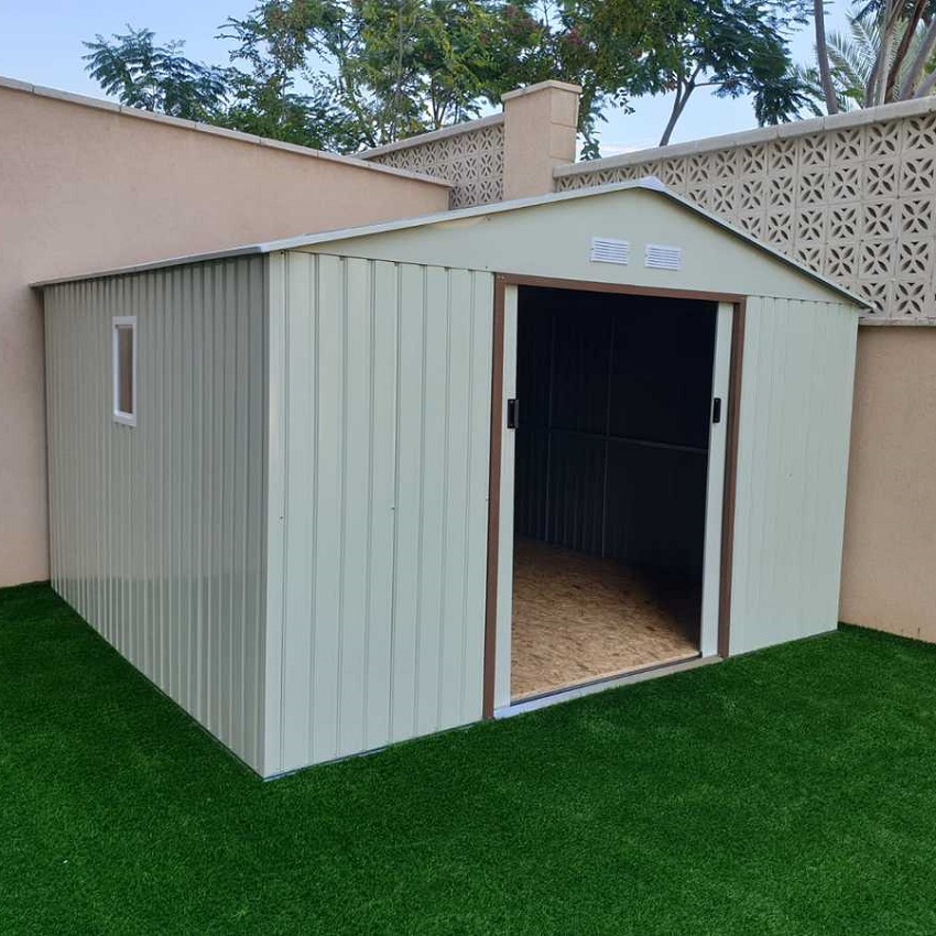 תמונה של מחסן מתכת לגינה garden top