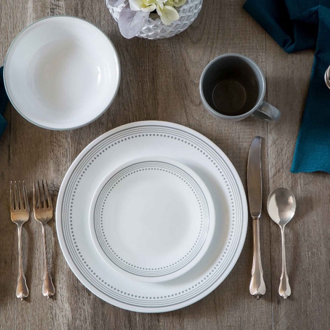 סט 84 חלקים ל-12 סועדים כולל סכום corning corelle