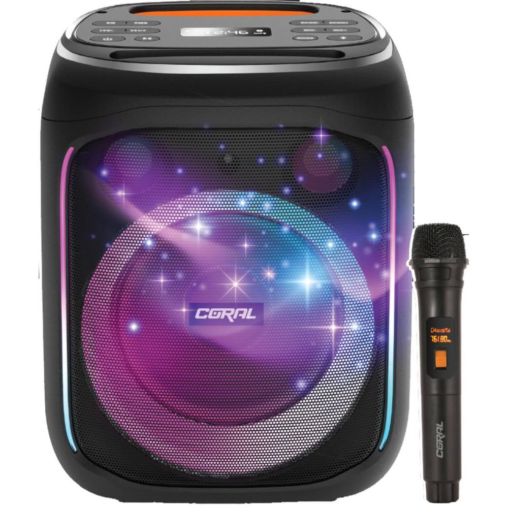 בידורית כולל תאורה מתחלפת Coral &lrm;Square BT