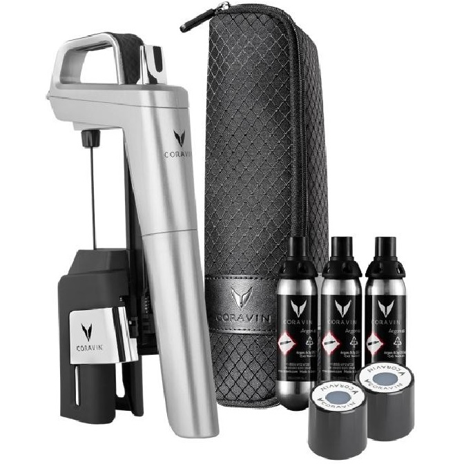 מערכת לשימור ולמזיגת יין Coravin &lrm;Timeless Six+ Silver
