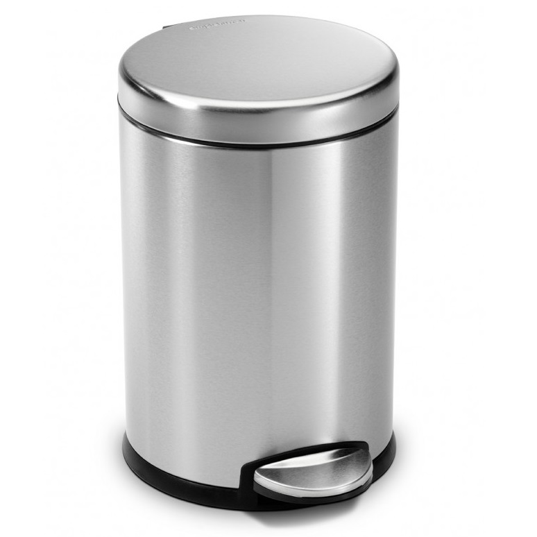 פח דוושה עגול קטן 4.5 ליטר Simplehuman &lrm;CW1852CB