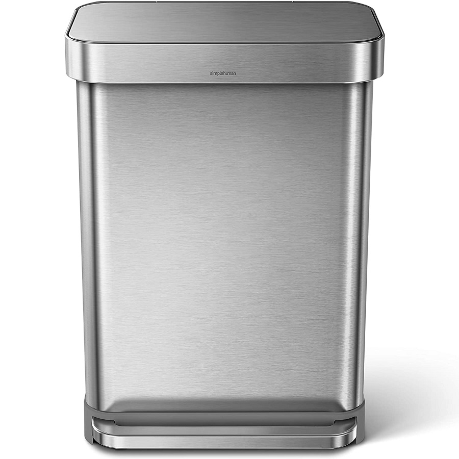 פח דוושה רחבה מלבני 55 ליטר Simplehuman &lrm;CW2023