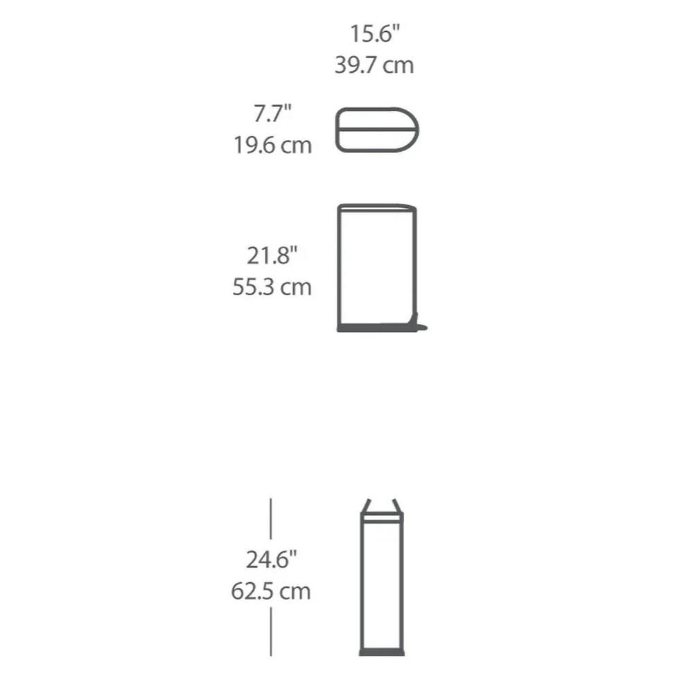 פח דוושה עגול 4.5 ליטר simplehuman