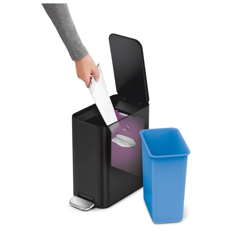 פח דוושה צר 5 ליטר simplehuman