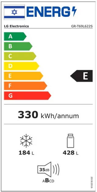 תווית אנרגיה - gr-t69l622w lg
