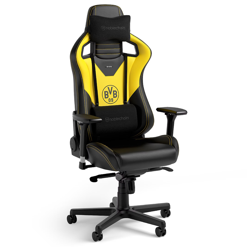 כיסא גיימינג Noblechairs &lrm;EPIC BORUSSIA DORTMUND EDITION