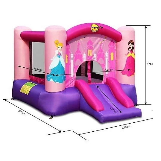 princess slide and hoop bouncer 9201p happy hop