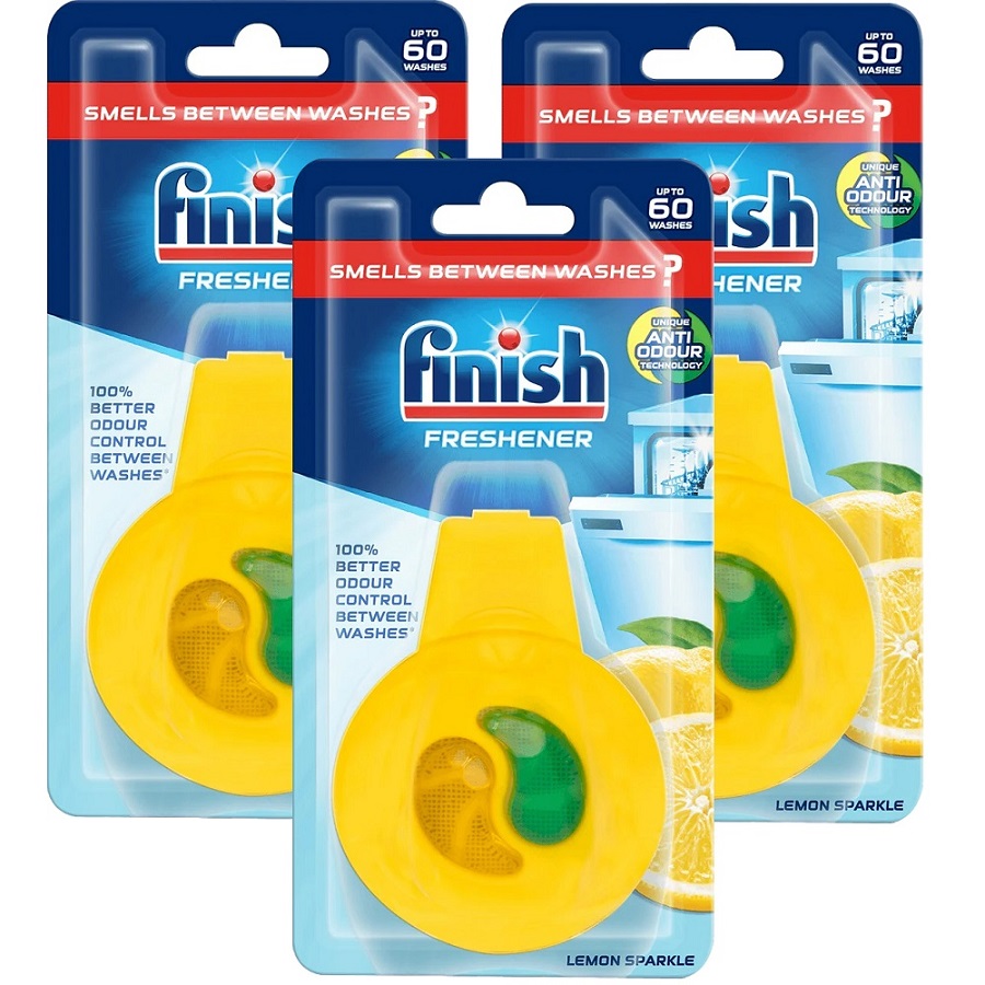 שלישיית מפיצי ריח בניחוח לימון למדיח finish